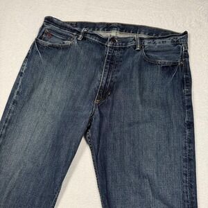 Polo Ralph Lauren Jeans Mens 38x32 Blue Denim‎ Straight Leg Medium Wash R2242
